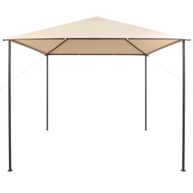 vidaXL Pavilion Partyzelt Überdachung 3x3 m Stahl Beige