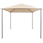 vidaXL Pavilion Partyzelt Überdachung 3x3 m Stahl Beige vidaXL Pavilion Partyzelt Überdachung 3x3 m Stahl Beige