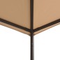 vidaXL Pavilion Partyzelt Überdachung 3x3 m Stahl Beige vidaXL Pavilion Partyzelt Überdachung 3x3 m Stahl Beige