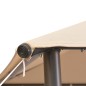 vidaXL Pavilion Partyzelt Überdachung 3x3 m Stahl Beige vidaXL Pavilion Partyzelt Überdachung 3x3 m Stahl Beige