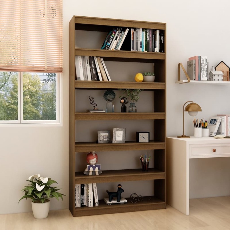 vidaXL Bücherregal/Raumteiler 100x30x200 cm Massivholz Kiefer vidaXL Bücherregal/Raumteiler 100x30x200 cm Massivholz Kiefer