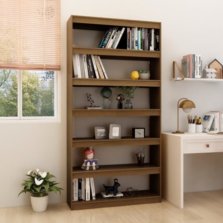 vidaXL Bücherregal/Raumteiler 100x30x200 cm Massivholz Kiefer