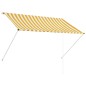 vidaXL Einziehbare Markise 200×150 cm Gelb und Weiß vidaXL Einziehbare Markise 200×150 cm Gelb und Weiß