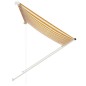 vidaXL Einziehbare Markise 200×150 cm Gelb und Weiß vidaXL Einziehbare Markise 200×150 cm Gelb und Weiß