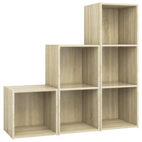 vidaXL 3-tlg. TV-Schrank-Set Sonoma-Eiche Holzwerkstoff