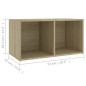 vidaXL 3-tlg. TV-Schrank-Set Sonoma-Eiche Holzwerkstoff vidaXL 3-tlg. TV-Schrank-Set Sonoma-Eiche Holzwerkstoff