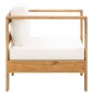 vidaXL 4-tlg. Garten-Lounge-Set mit Kissen Creme Massivholz Akazie vidaXL 4-tlg. Garten-Lounge-Set mit Kissen Creme Massivholz Akazie