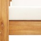 vidaXL 4-tlg. Garten-Lounge-Set mit Kissen Creme Massivholz Akazie vidaXL 4-tlg. Garten-Lounge-Set mit Kissen Creme Massivholz Akazie