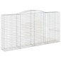 vidaXL Gabionen mit Hochbogen 7 Stk. 400x50x200/220cm Verzinktes Eisen vidaXL Gabionen mit Hochbogen 7 Stk. 400x50x200/220cm Verzinktes Eisen