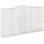 vidaXL Gabionen mit Hochbogen 7 Stk. 400x50x220/240cm Verzinktes Eisen vidaXL Gabionen mit Hochbogen 7 Stk. 400x50x220/240cm Verzinktes Eisen