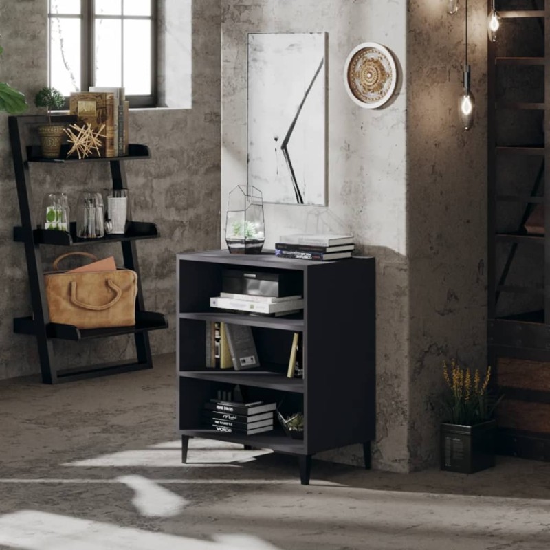 vidaXL Sideboard Grau 57x35x70 cm Holzwerkstoff vidaXL Sideboard Grau 57x35x70 cm Holzwerkstoff
