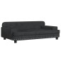 vidaXL Hundebett Schwarz 90x53x30 cm Samt vidaXL Hundebett Schwarz 90x53x30 cm Samt