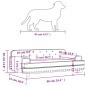 vidaXL Hundebett Schwarz 90x53x30 cm Samt vidaXL Hundebett Schwarz 90x53x30 cm Samt