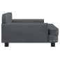 vidaXL Hundebett Dunkelgrau 90x53x30 cm Samt vidaXL Hundebett Dunkelgrau 90x53x30 cm Samt
