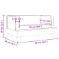 vidaXL Kindersofa Schwarz 60x40x30 cm Samt vidaXL Kindersofa Schwarz 60x40x30 cm Samt