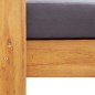 vidaXL 4-tlg. Garten-Lounge-Set mit Kissen Grau Massivholz Akazie vidaXL 4-tlg. Garten-Lounge-Set mit Kissen Grau Massivholz Akazie