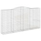 vidaXL Gabionen mit Hochbogen 8 Stk. 400x50x200/220cm Verzinktes Eisen vidaXL Gabionen mit Hochbogen 8 Stk. 400x50x200/220cm Verzinktes Eisen
