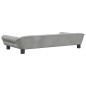 vidaXL Kindersofa Hellgrau 100x50x26 cm Samt vidaXL Kindersofa Hellgrau 100x50x26 cm Samt