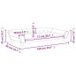 vidaXL Kindersofa Hellgrau 100x50x26 cm Samt vidaXL Kindersofa Hellgrau 100x50x26 cm Samt