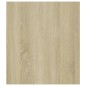 vidaXL Beistelltisch Weiß und Sonoma-Eiche 60x40x45 cm Holzwerkstoff vidaXL Beistelltisch Weiß und Sonoma-Eiche 60x40x45 cm Holzwerkstoff