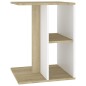 vidaXL Beistelltisch Weiß und Sonoma-Eiche 60x40x45 cm Holzwerkstoff vidaXL Beistelltisch Weiß und Sonoma-Eiche 60x40x45 cm Holzwerkstoff