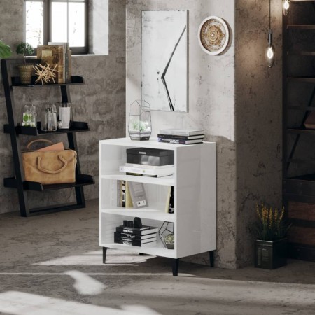 vidaXL Sideboard Hochglanz-Weiß 57x35x70 cm Holzwerkstoff