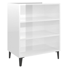 vidaXL Sideboard Hochglanz-Weiß 57x35x70 cm Holzwerkstoff