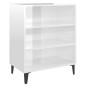 vidaXL Sideboard Hochglanz-Weiß 57x35x70 cm Holzwerkstoff vidaXL Sideboard Hochglanz-Weiß 57x35x70 cm Holzwerkstoff