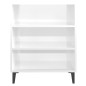 vidaXL Sideboard Hochglanz-Weiß 57x35x70 cm Holzwerkstoff vidaXL Sideboard Hochglanz-Weiß 57x35x70 cm Holzwerkstoff