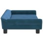 vidaXL Kindersofa Blau 100x50x26 cm Samt vidaXL Kindersofa Blau 100x50x26 cm Samt