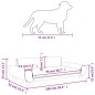 vidaXL Hundebett Schwarz 100x54x33 cm Samt vidaXL Hundebett Schwarz 100x54x33 cm Samt