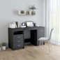 vidaXL Schreibtisch Grau 140x50x76 cm Holzwerkstoff vidaXL Schreibtisch Grau 140x50x76 cm Holzwerkstoff
