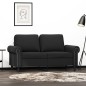 vidaXL 2-Sitzer-Sofa Schwarz 120 cm Samt vidaXL 2-Sitzer-Sofa Schwarz 120 cm Samt