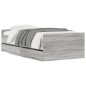 vidaXL Bett mit Schubladen Grau Sonoma 75x190 cm vidaXL Bett mit Schubladen Grau Sonoma 75x190 cm
