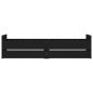 vidaXL Bett mit Schubladen Schwarz 75x190 cm vidaXL Bett mit Schubladen Schwarz 75x190 cm