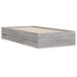 vidaXL Bettgestell mit Schubladen Grau Sonoma 90x190 cm Holzwerkstoff vidaXL Bettgestell mit Schubladen Grau Sonoma 90x190 cm Holzwerkstoff