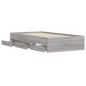 vidaXL Bettgestell mit Schubladen Grau Sonoma 90x190 cm Holzwerkstoff vidaXL Bettgestell mit Schubladen Grau Sonoma 90x190 cm Holzwerkstoff