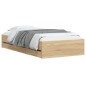 vidaXL Bettgestell mit Schubladen Sonoma-Eiche 75x190 cm Holzwerkstoff vidaXL Bettgestell mit Schubladen Sonoma-Eiche 75x190 cm Holzwerkstoff