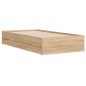 vidaXL Bettgestell mit Schubladen Sonoma-Eiche 75x190 cm Holzwerkstoff vidaXL Bettgestell mit Schubladen Sonoma-Eiche 75x190 cm Holzwerkstoff