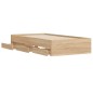 vidaXL Bettgestell mit Schubladen Sonoma-Eiche 75x190 cm Holzwerkstoff vidaXL Bettgestell mit Schubladen Sonoma-Eiche 75x190 cm Holzwerkstoff