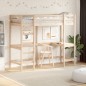 vidaXL Hochbett mit Schreibtisch 75x190 cm Massivholz Kiefer vidaXL Hochbett mit Schreibtisch 75x190 cm Massivholz Kiefer