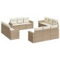 vidaXL 12-tlg. Garten-Sofagarnitur mit Kissen Beige Poly Rattan vidaXL 12-tlg. Garten-Sofagarnitur mit Kissen Beige Poly Rattan