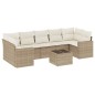 vidaXL 8-tlg. Garten-Sofagarnitur mit Kissen Beige Poly Rattan vidaXL 8-tlg. Garten-Sofagarnitur mit Kissen Beige Poly Rattan