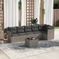 vidaXL 7-tlg. Garten-Sofagarnitur mit Kissen Grau Poly Rattan vidaXL 7-tlg. Garten-Sofagarnitur mit Kissen Grau Poly Rattan