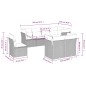 vidaXL 8-tlg. Garten-Sofagarnitur mit Kissen Grau Poly Rattan vidaXL 8-tlg. Garten-Sofagarnitur mit Kissen Grau Poly Rattan