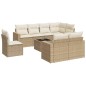 vidaXL 9-tlg. Garten-Sofagarnitur mit Kissen Beige Poly Rattan vidaXL 9-tlg. Garten-Sofagarnitur mit Kissen Beige Poly Rattan