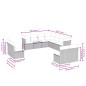 vidaXL 11-tlg. Garten-Sofagarnitur mit Kissen Grau Poly Rattan vidaXL 11-tlg. Garten-Sofagarnitur mit Kissen Grau Poly Rattan