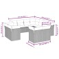 vidaXL 11-tlg. Garten-Sofagarnitur mit Kissen Grau Poly Rattan vidaXL 11-tlg. Garten-Sofagarnitur mit Kissen Grau Poly Rattan