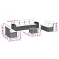 vidaXL 9-tlg. Garten-Sofagarnitur mit Kissen Beige Poly Rattan vidaXL 9-tlg. Garten-Sofagarnitur mit Kissen Beige Poly Rattan