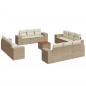 vidaXL 13-tlg. Garten-Sofagarnitur mit Kissen Beige Poly Rattan vidaXL 13-tlg. Garten-Sofagarnitur mit Kissen Beige Poly Rattan